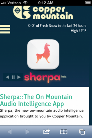 Copper sherpa app