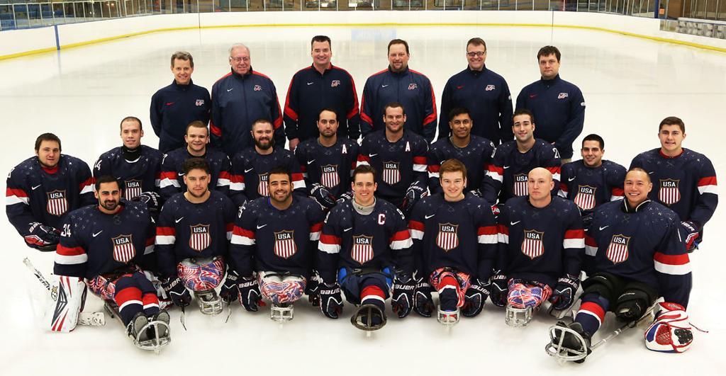 US Paralympic sled hockey team