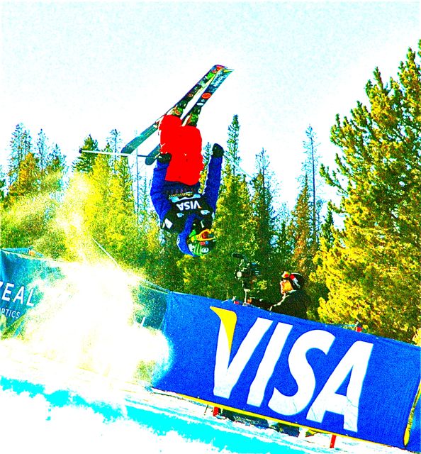 Copper Mountain superpipe skier