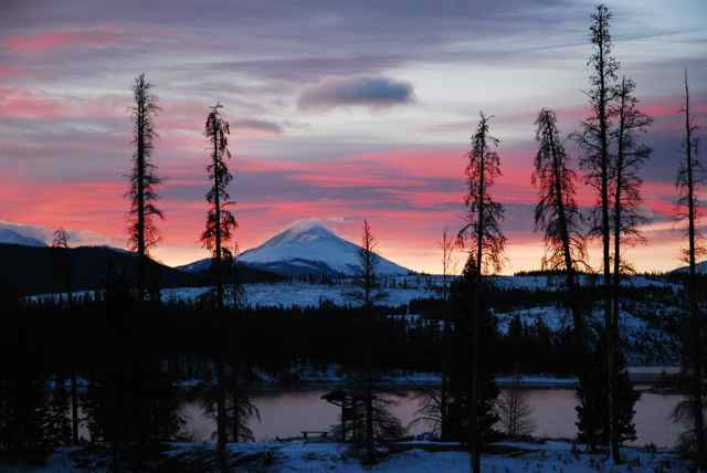 Colorado winter sunrise